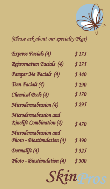 Packages Menu